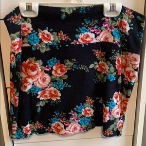Floral Bodycon skirt